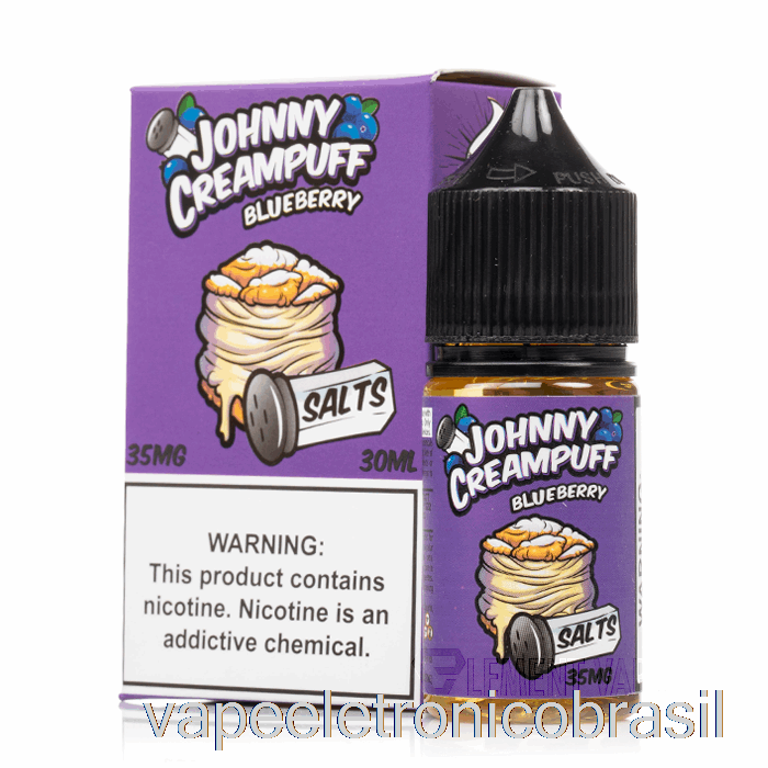 Vape Eletrônico Mirtilo - Johnny Creampuff Salts - 30ml 50mg